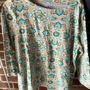 Croft and Barrow 3/4 sleeve t shirt